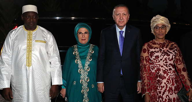 Cumhurbaşkanı Erdoğan resmi devlet yemeğine katıldı