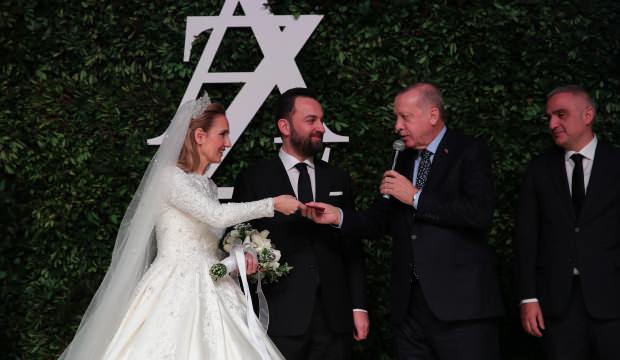 Cumhurbaşkanı Erdoğan, Ayşe Şahin ve Zafer Topaloğlu’nun nikah törenine katıldı