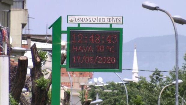 Bursa’da 75 yılın sıcak rekoru