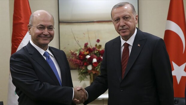Cumhurbaşkanı Erdoğan, Irak Cumhurbaşkanı Salih ile görüştü