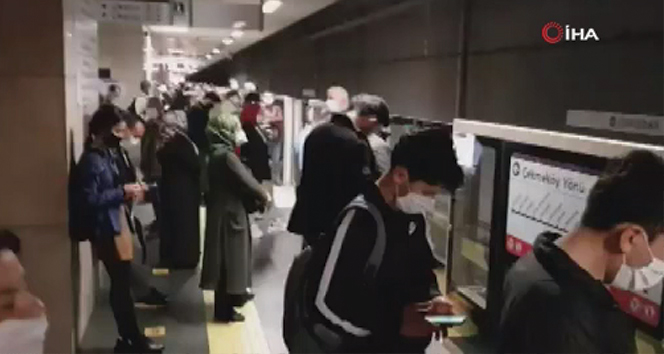 Üsküdar-Çekmeköy metro hattında arıza aksamalara sebep oldu