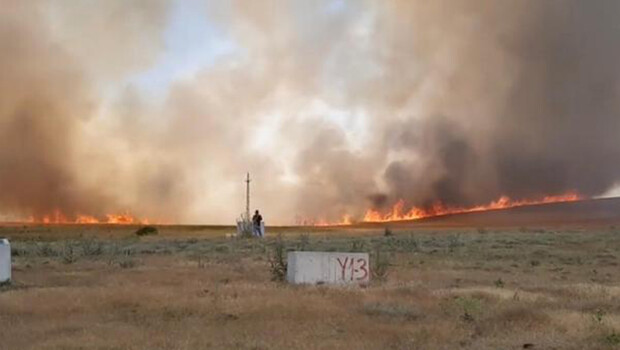 Ankara’da yangında 700 dönüm ekili arazi zarar gördü