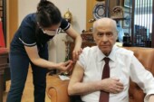 MHP Lideri Bahçeli Covid-19 aşısı yaptırdı