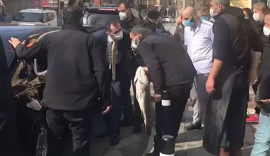 Cumhurbaşkanı Erdoğan, Çengelköy’deki bir balıkçıdan alışveriş yaptı