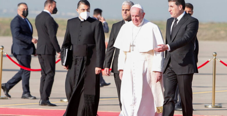 Neçirvan Barzani, Papa’yı karşıladı