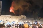 İsrailliler Mescid-i Aksa’da çıkan yangını sevinçle izledi