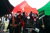 Londra’da Filistin’e destek eylemi