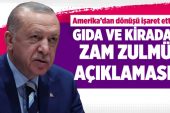 Cumhurbaşkanı Erdoğan’dan ABD yolunda fahiş gıda ve kira zamları için açıklama!