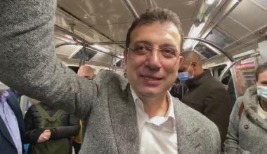 İmamoğlu ‘Metroda internet var’ yayını yaparken bağlantı koptu