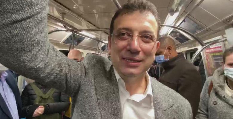 İmamoğlu ‘Metroda internet var’ yayını yaparken bağlantı koptu